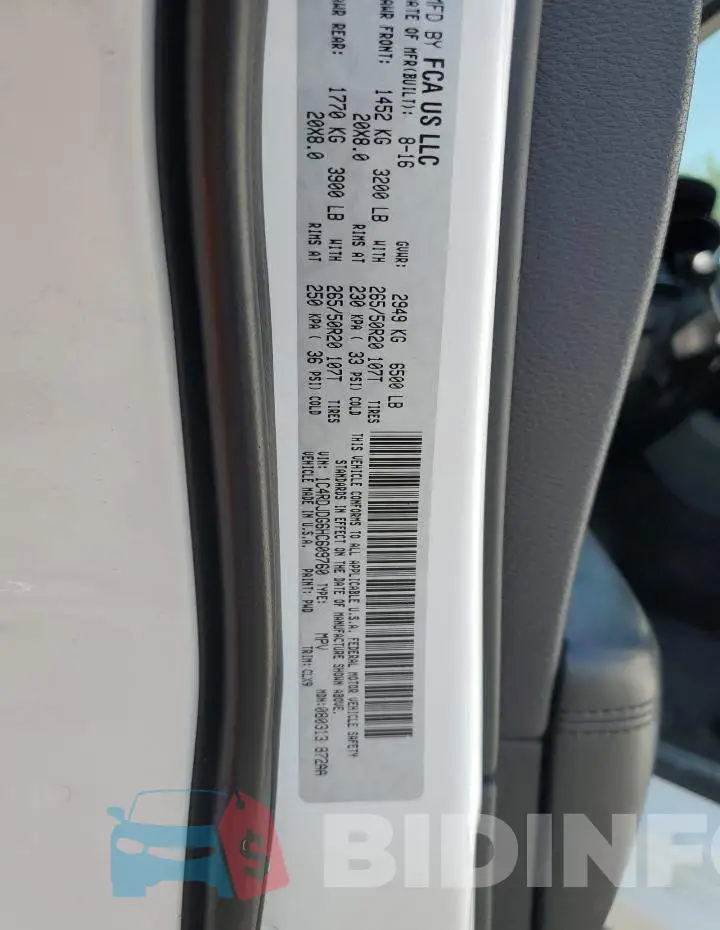 1C4RDJDG6HC609760 Photo# 13
