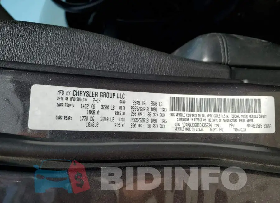 1C4RDJDG8EC435234 Photo# 13