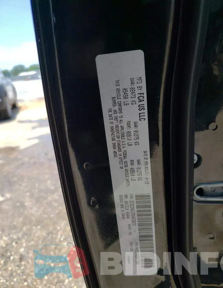 2C3CDXGJ7KH633672 Photo# 12