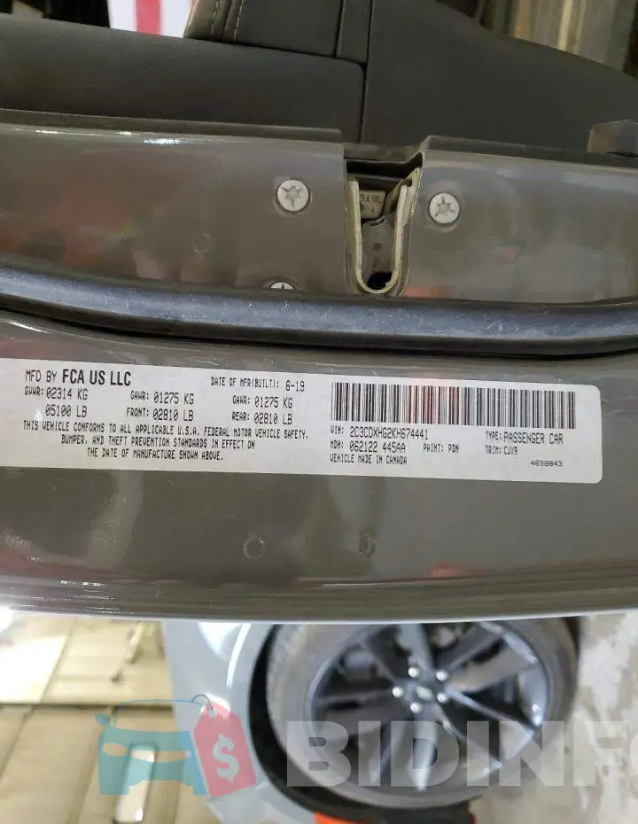 2C3CDXHG2KH674441 Photo# 12