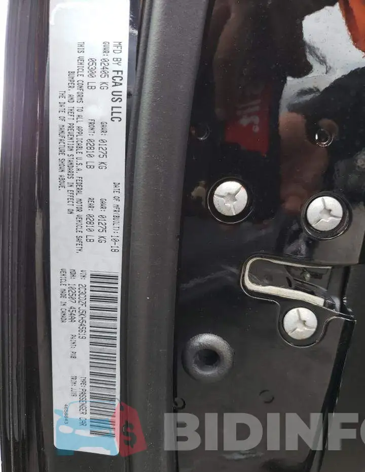2C3CDZFJ5KH545619 Photo# 12