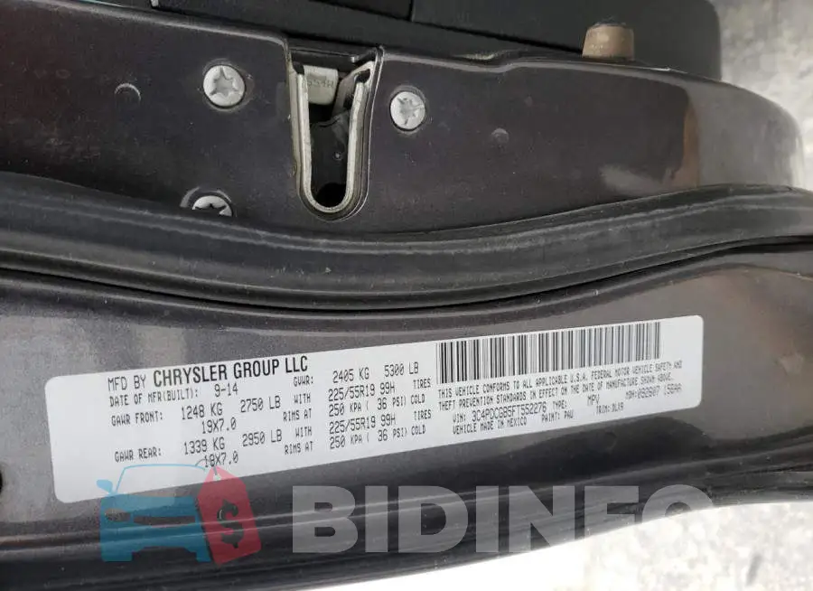 3C4PDCGB5FT552276 Photo# 13