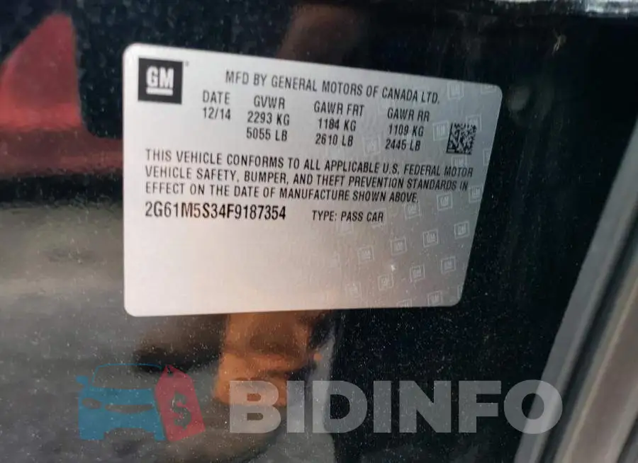 2G61M5S34F9187354 Photo# 12
