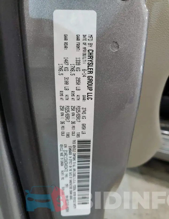 2C4RC1CGXER453472 Photo# 13