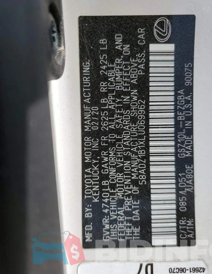58ADZ1B1XLU069962 Photo# 13