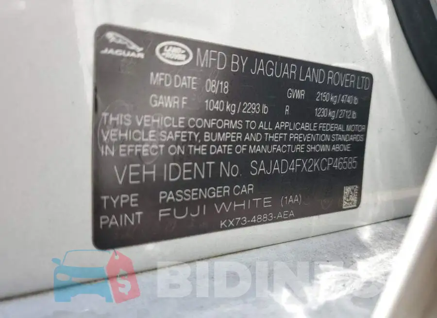 SAJAD4FX2KCP46585 Photo# 12