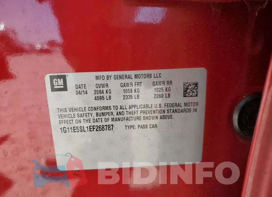 1G11E5SL1EF268787 Photo# 12