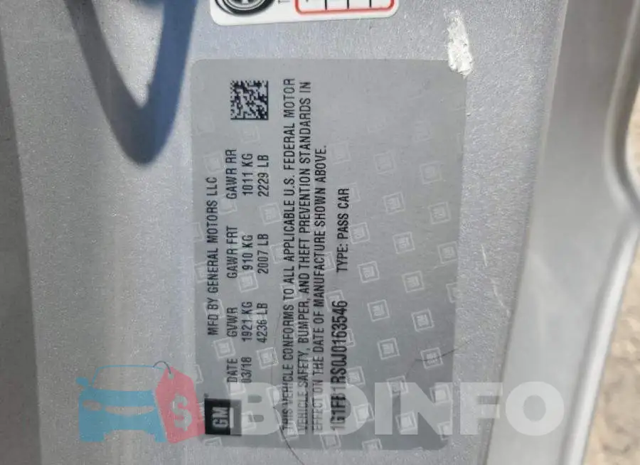 1G1FB1RS0J0163546 Photo# 12