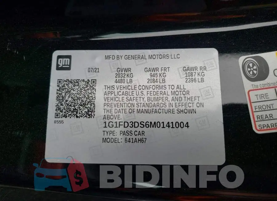 1G1FD3DS6M0141004 Photo# 12