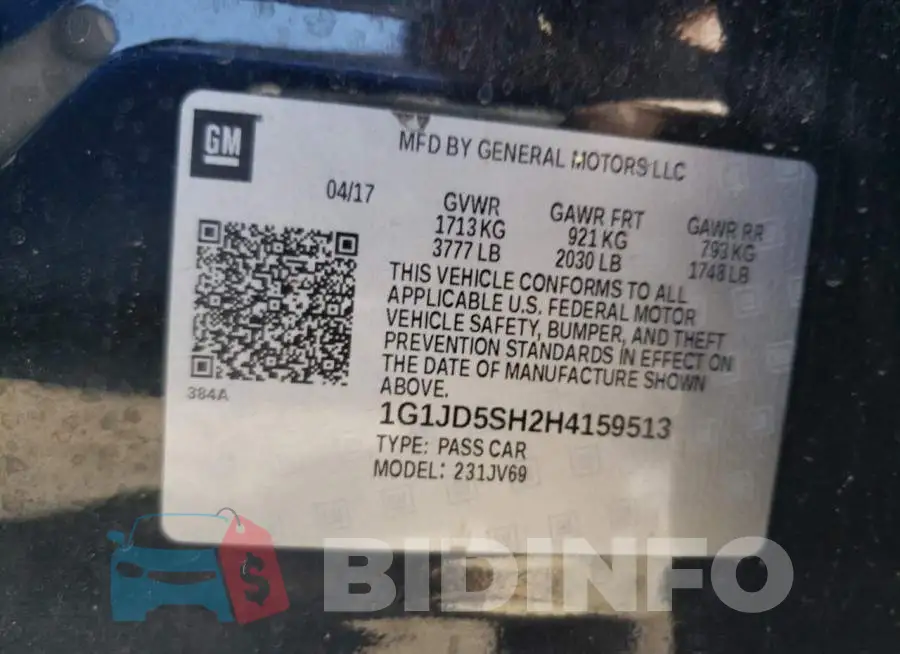 1G1JD5SH2H4159513 Photo# 12