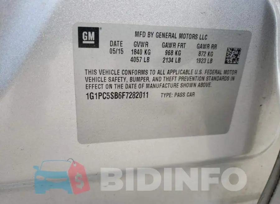 1G1PC5SB6F7282011 Photo# 13