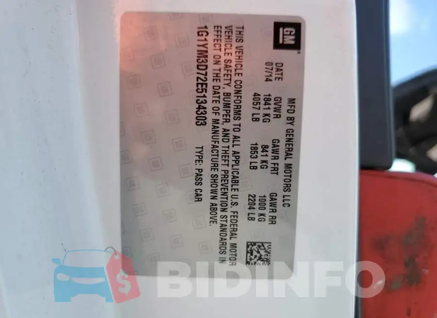 1G1YM3D72E5134303 Photo# 12