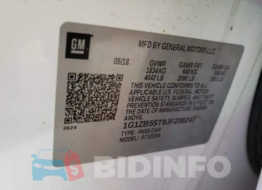 1G1ZB5ST9JF238247 Photo# 12