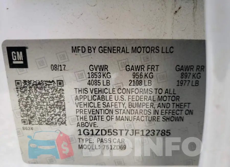 1G1ZD5ST7JF123785 Photo# 12