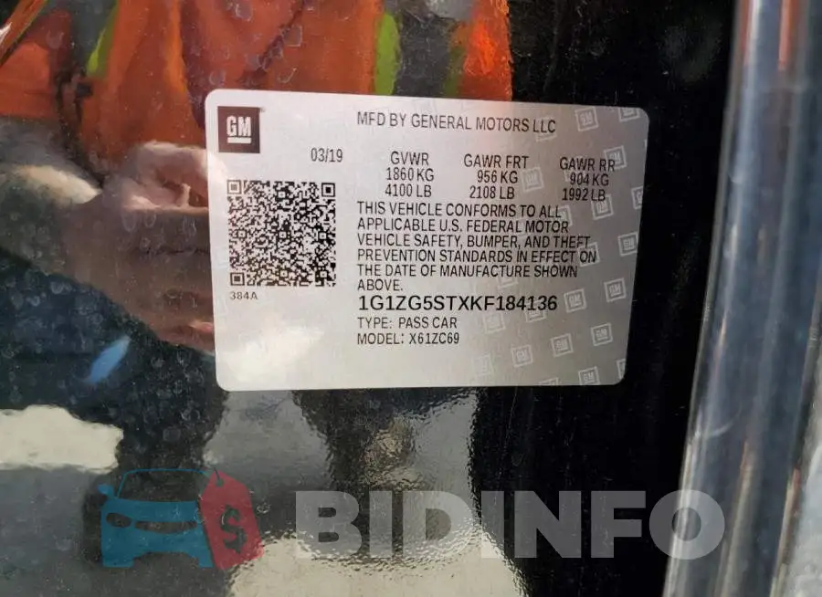 1G1ZG5STXKF184136 Photo# 12