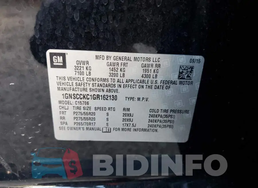 1GNSCCKC1GR162130 Photo# 14