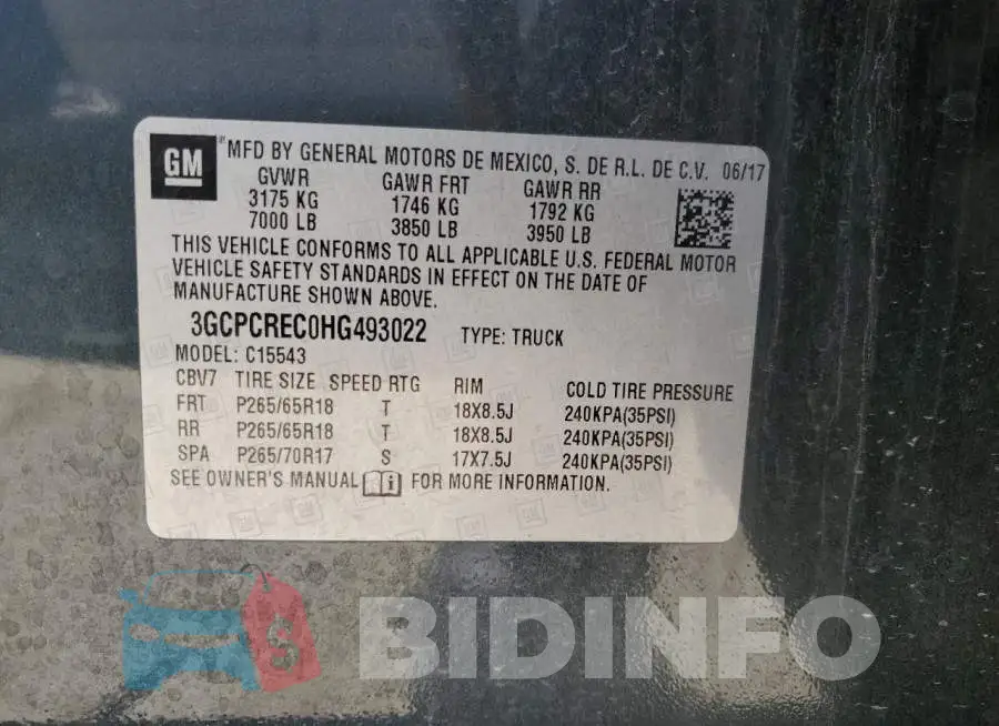 3GCPCREC0HG493022 Photo# 13