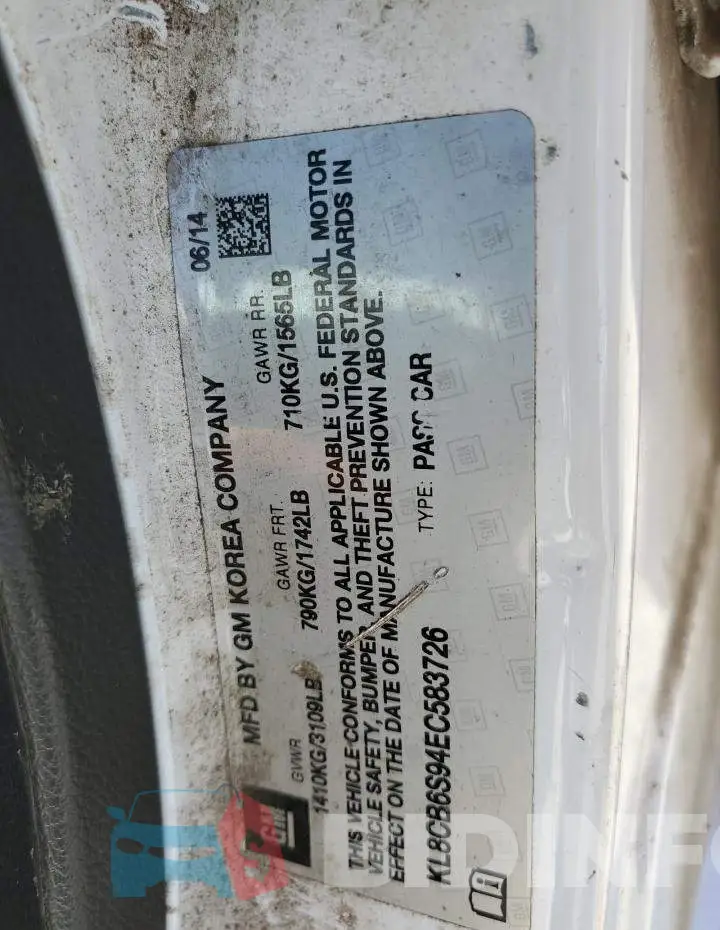 KL8CB6S94EC583726 Photo# 12