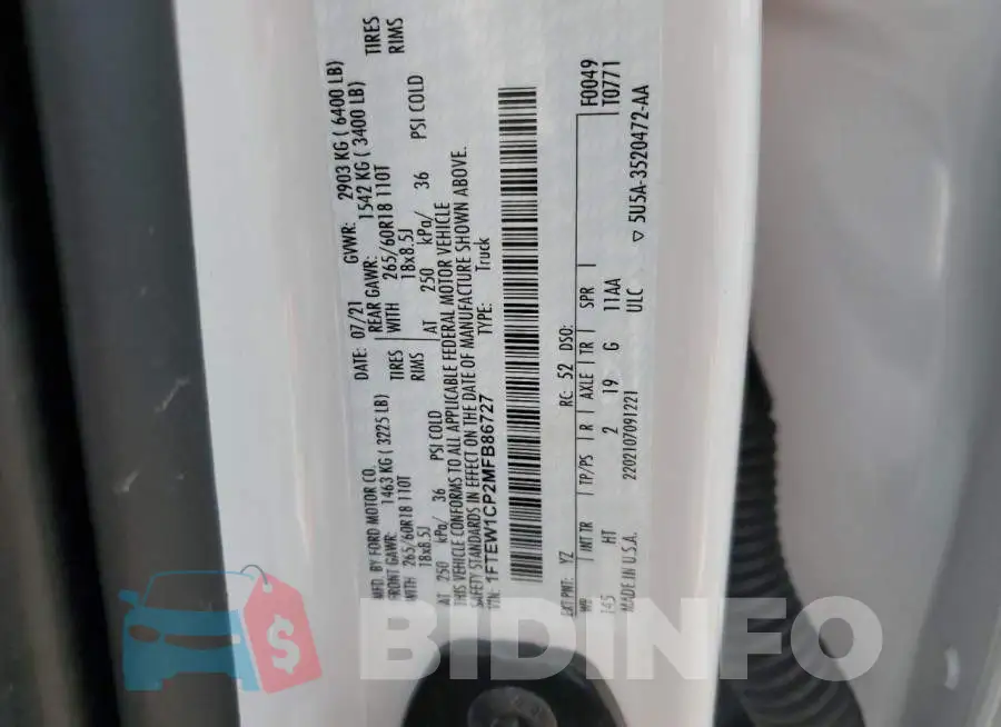 1FTEW1CP2MFB86727 Photo# 13
