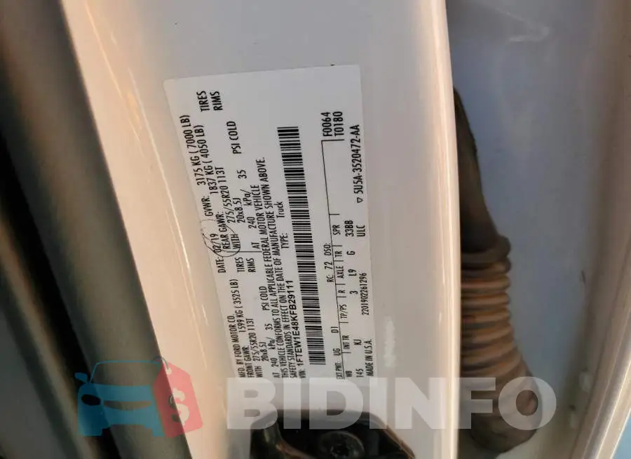 1FTEW1E48KFB29111 Photo# 12