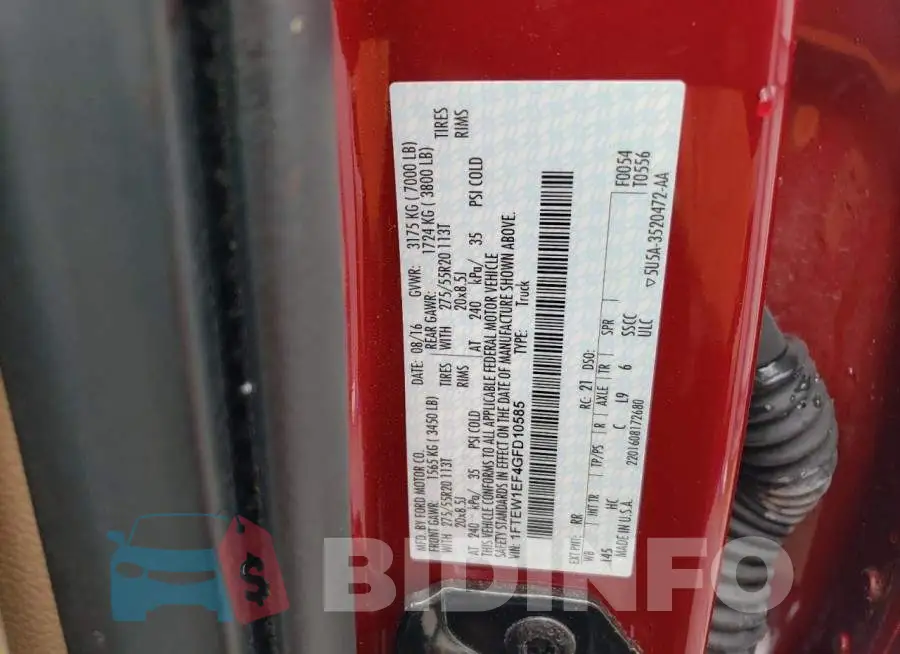 1FTEW1EF4GFD10585 Photo# 12