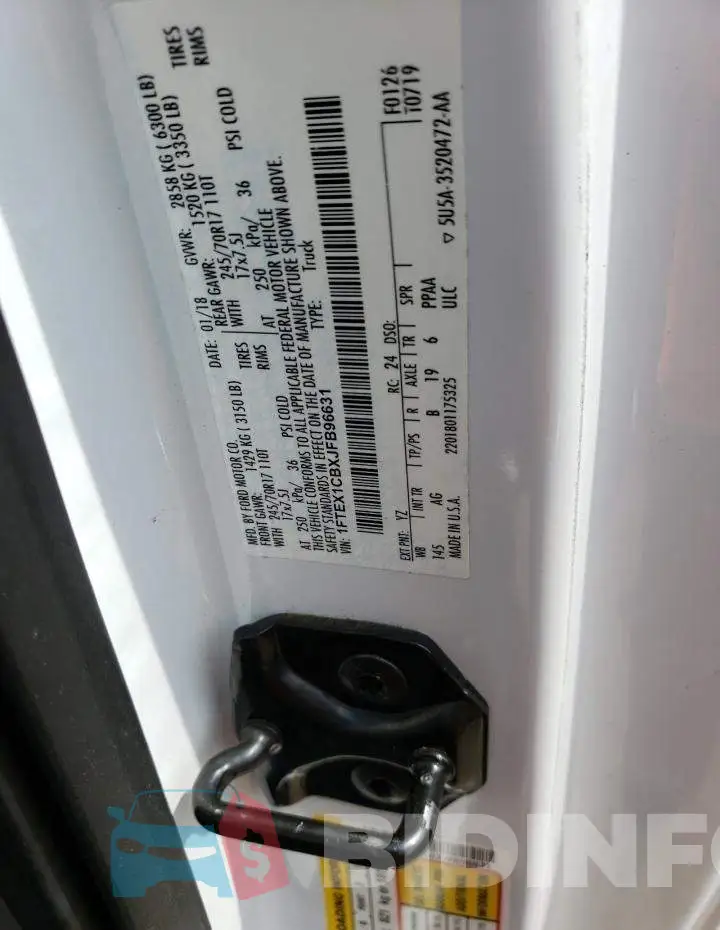 1FTEX1CBXJFB96631 Photo# 13