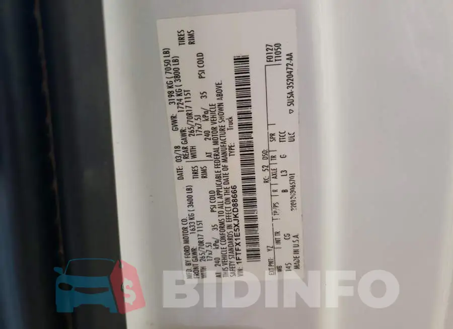 1FTFX1E5XJKD88666 Photo# 12