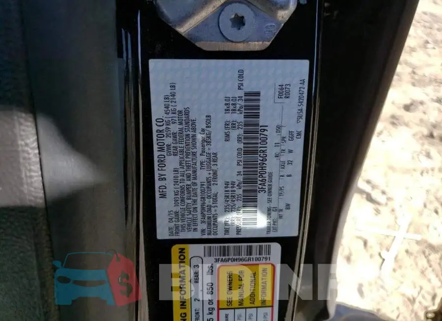 3FA6P0H96GR100791 Photo# 12