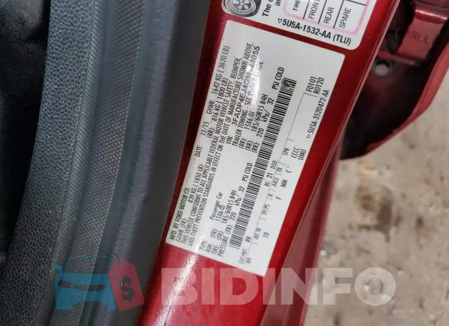 3FADP4EJ4GM144055 Photo# 12