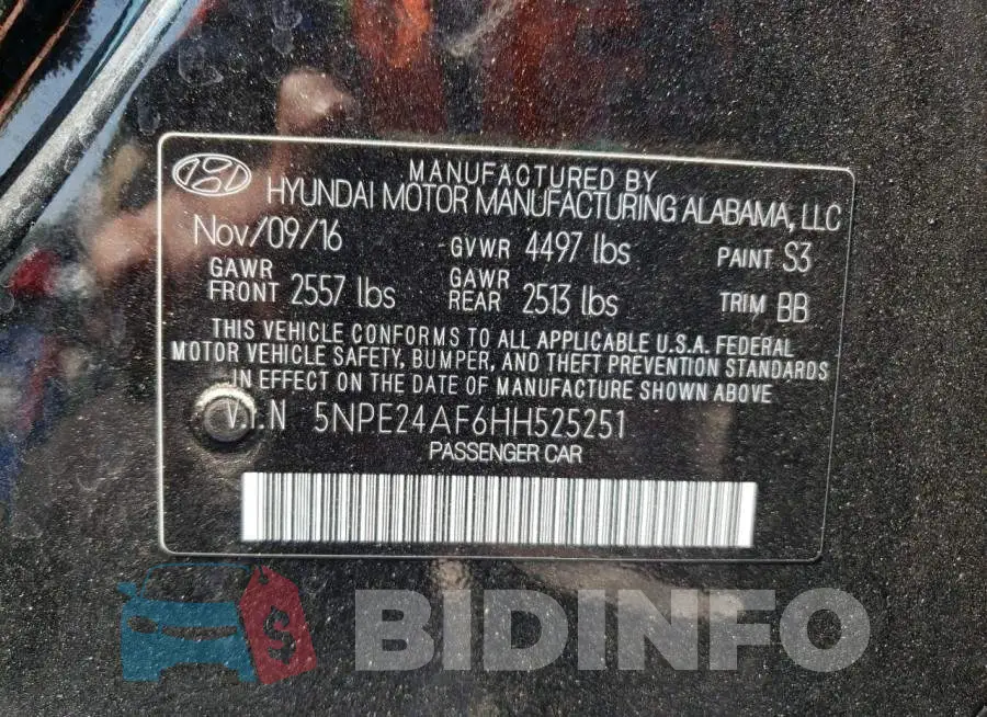 5NPE24AF6HH525251 Photo# 12
