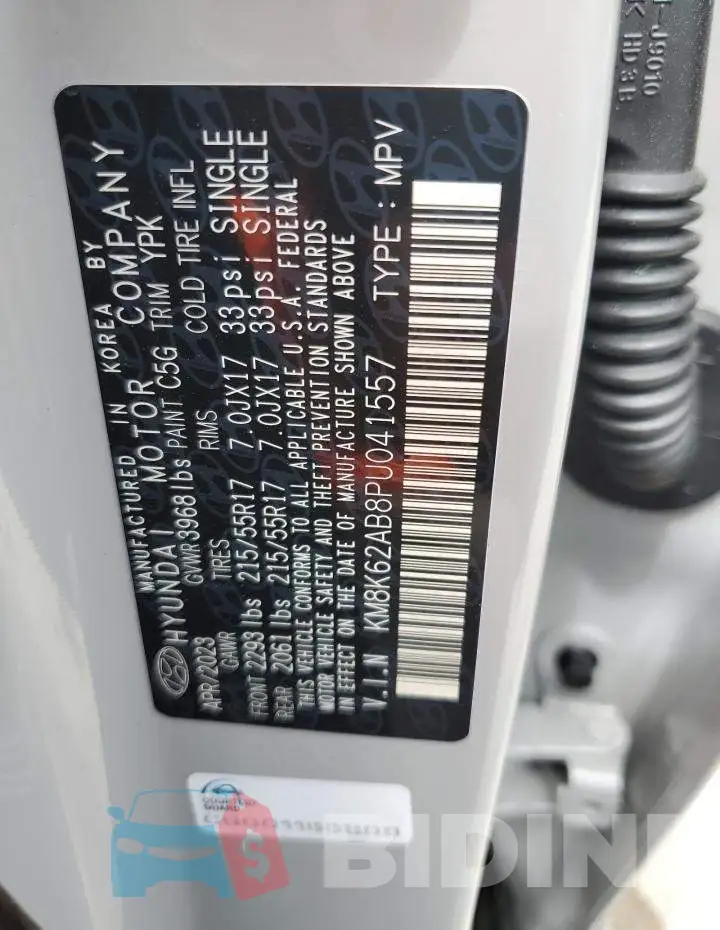 KM8K62AB8PU041557 Photo# 12