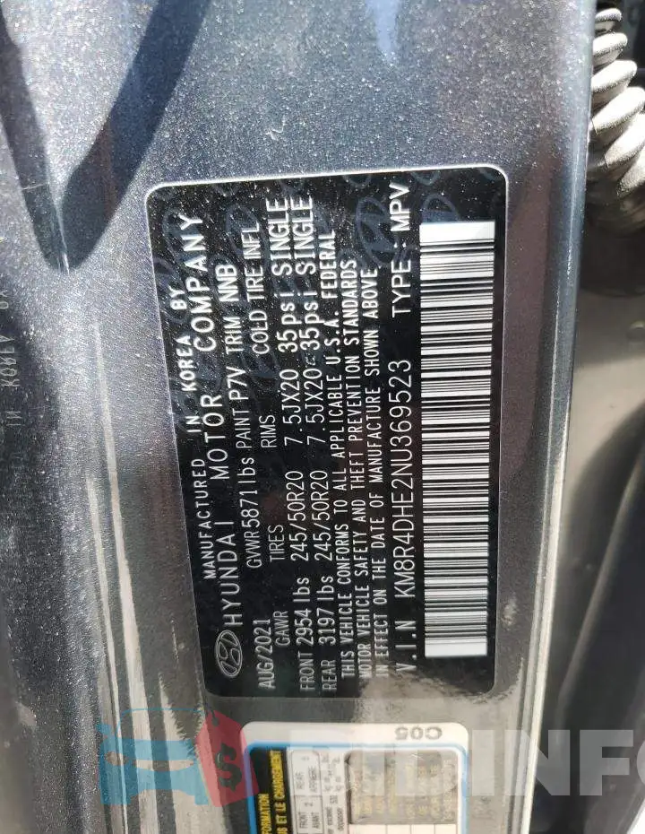 KM8R4DHE2NU369523 Photo# 12