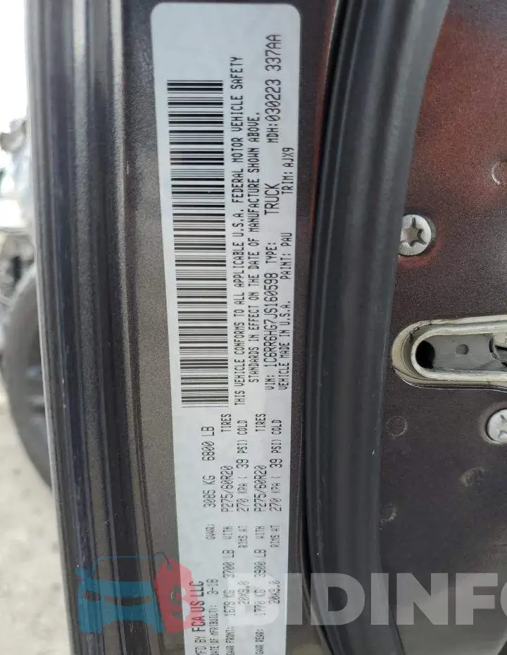 1C6RR6HG7JS160598 Photo# 12