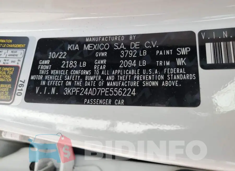 3KPF24AD7PE556224 Photo# 12