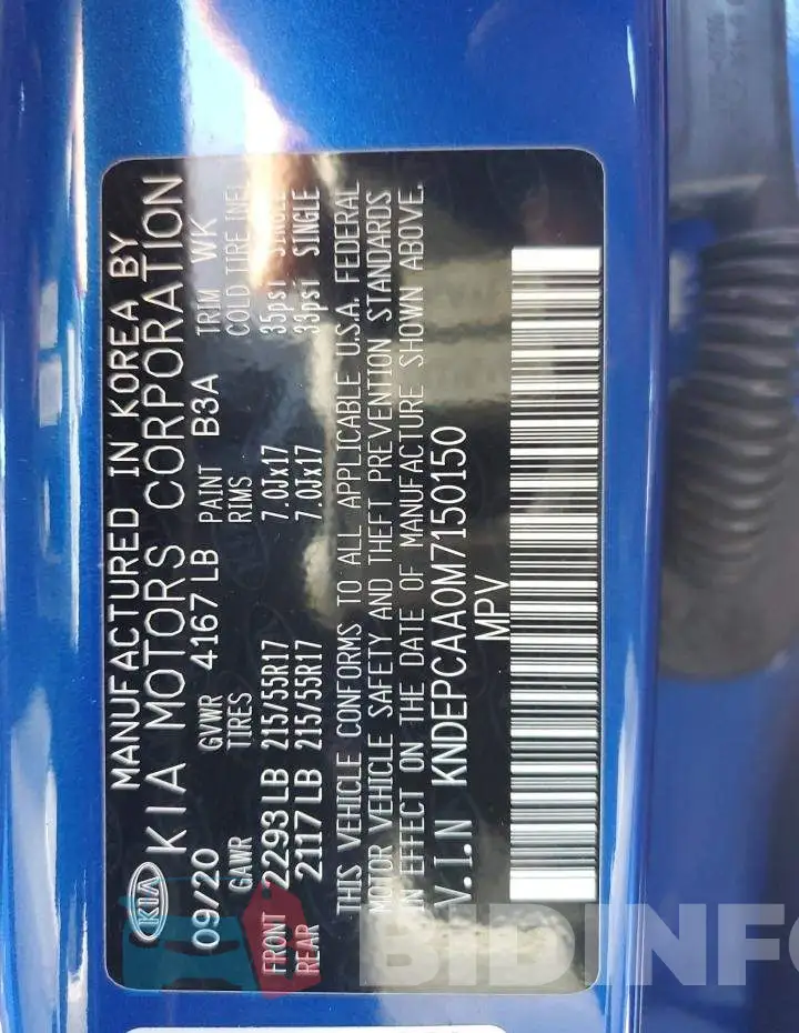 KNDEPCAA0M7150150 Photo# 13