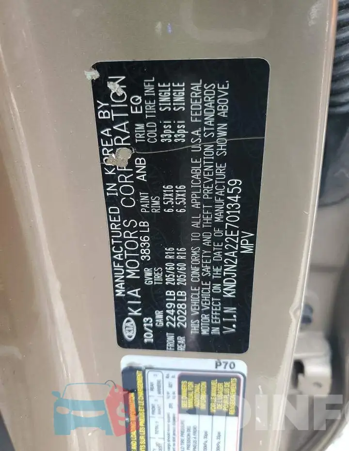 KNDJN2A22E7013459 Photo# 12