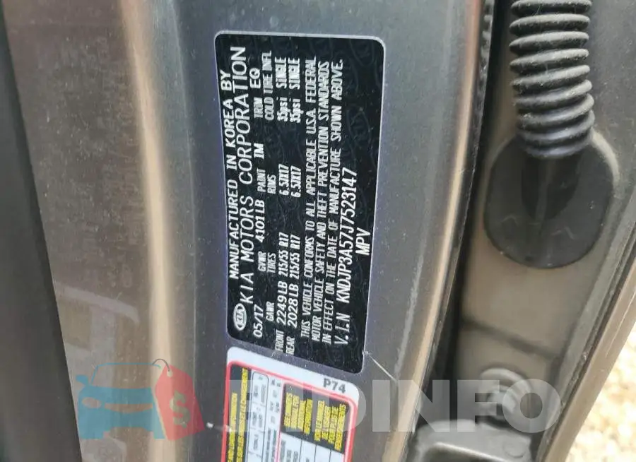 KNDJP3A57J7523147 Photo# 12