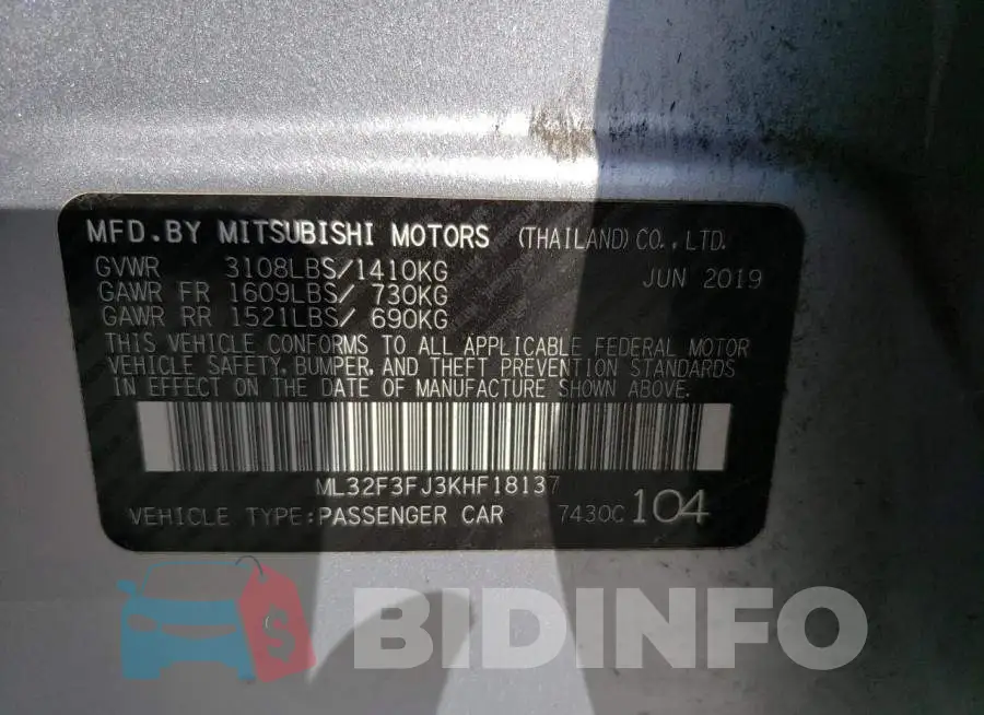 ML32F3FJ3KHF18137 Photo# 12