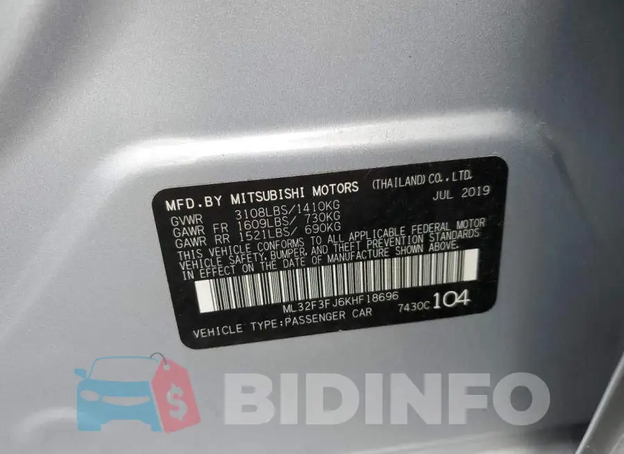 ML32F3FJ6KHF18696 Photo# 12