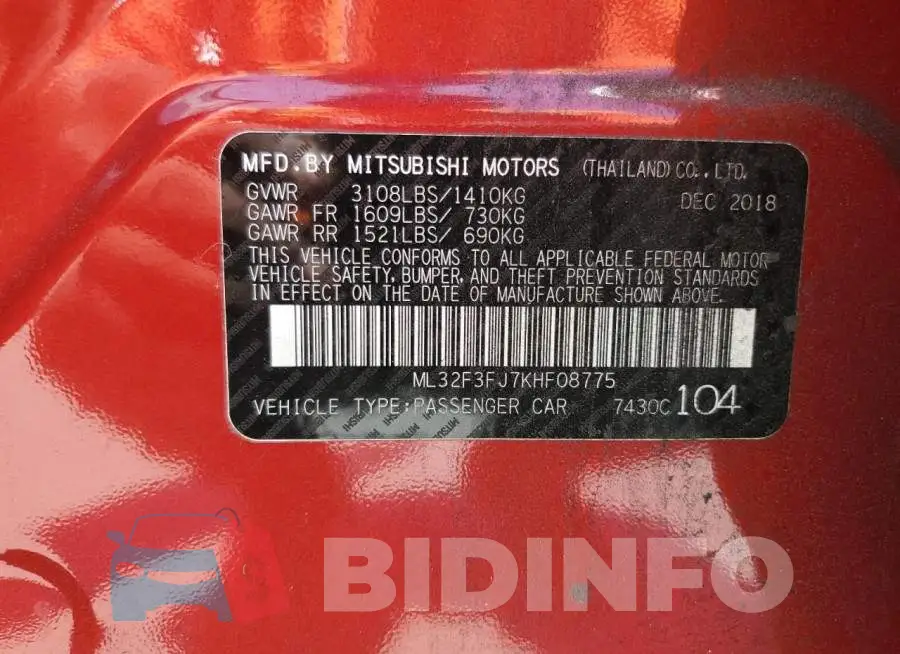 ML32F3FJ7KHF08775 Photo# 13
