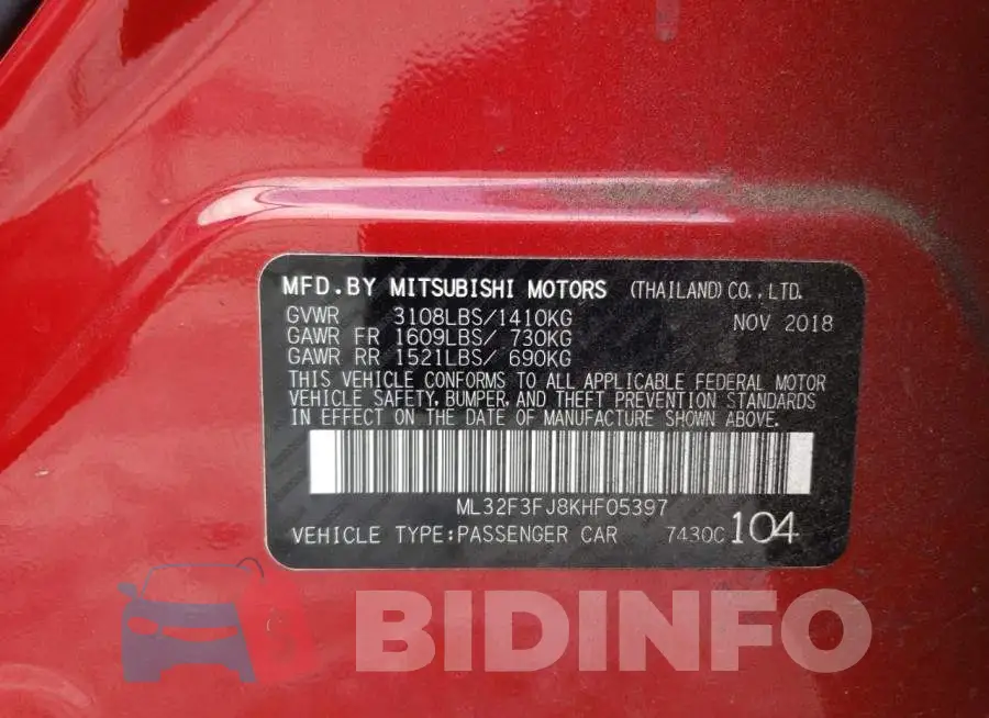 ML32F3FJ8KHF05397 Photo# 12