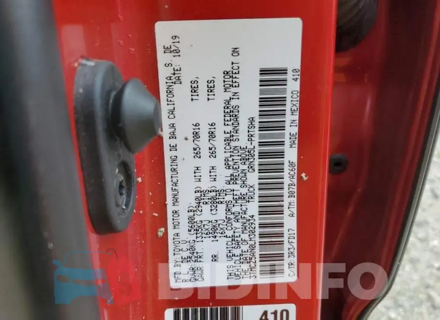 3TMCZ5AN0LM302934 Photo# 12