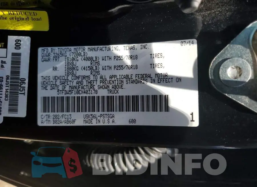 5TFDW5F10EX403178 Photo# 12