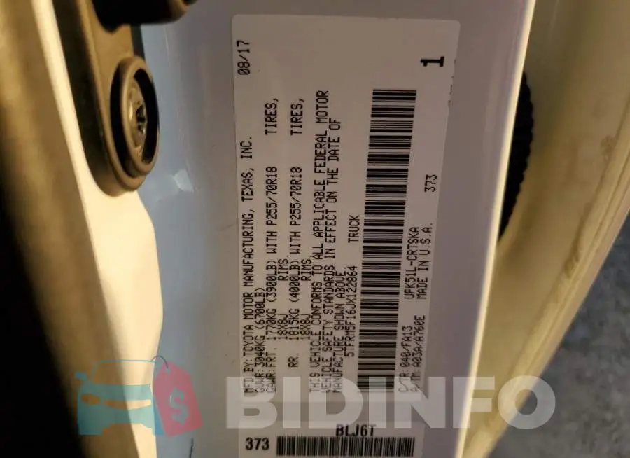 5TFRM5F16JX122864 Photo# 12