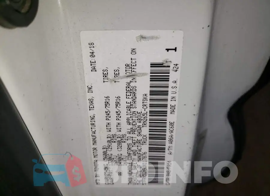 5TFRX5GN9JX117876 Photo# 12