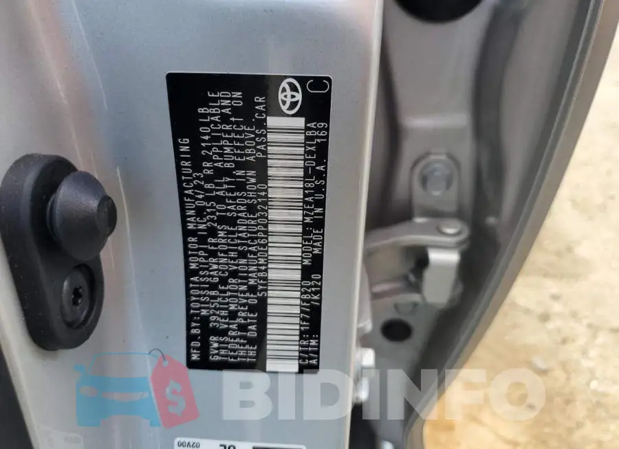 5YFB4MDE6PP032140 Photo# 12