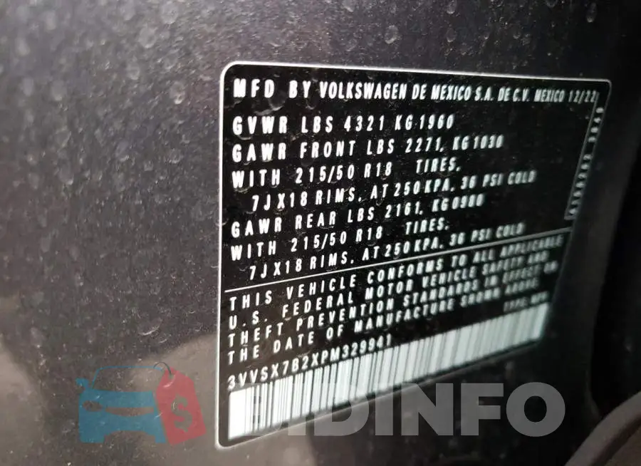 3VVSX7B2XPM329941 Photo# 13