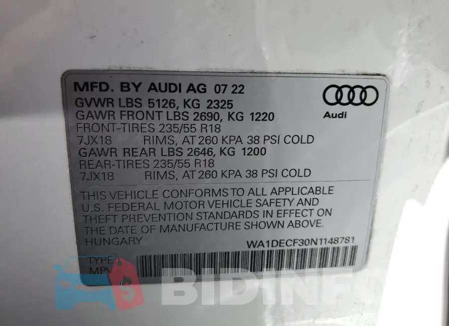 WA1DECF30N1148781 Photo# 13