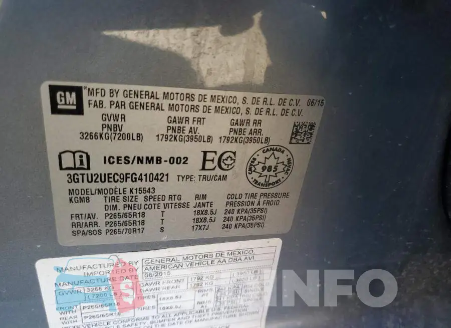 3GTU2UEC9FG410421 Photo# 12
