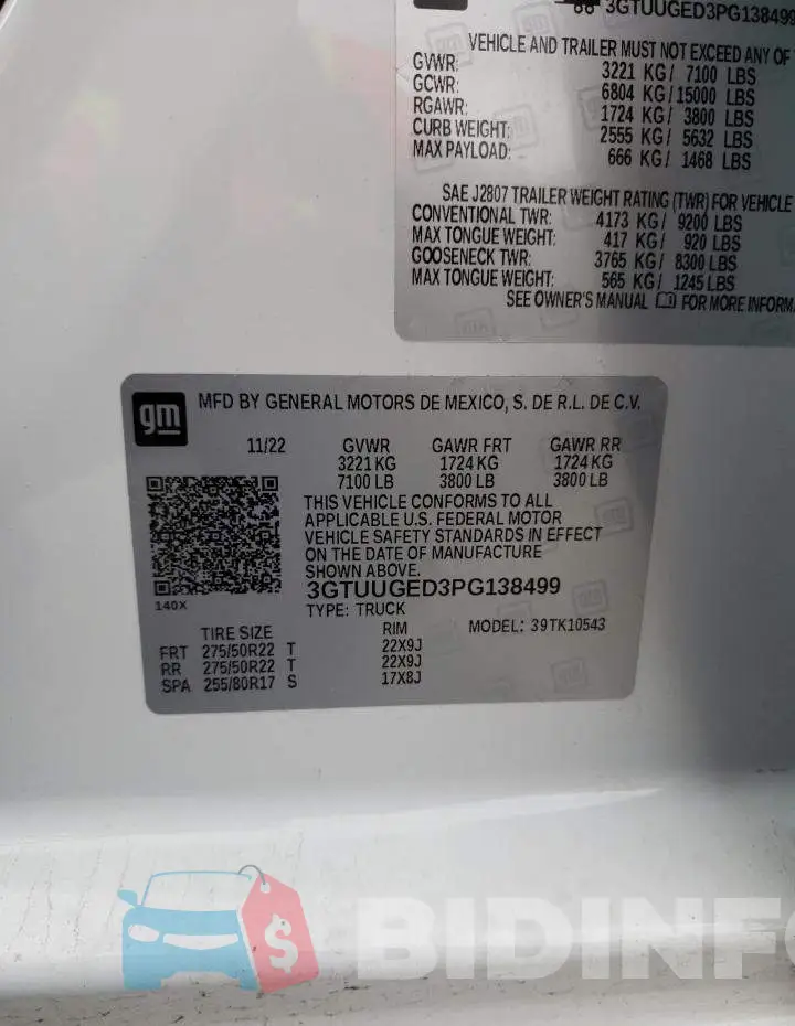 3GTUUGED3PG138499 Photo# 12